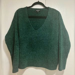Express - Chenille Sweater - Emerald - Small